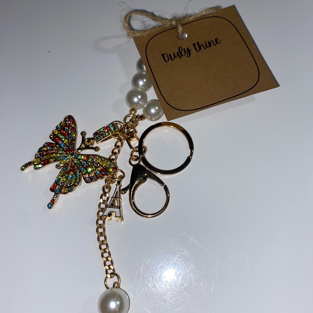 Multicolor Butterfly Keychain